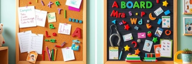 Tablica korkowa czy magnetyczna w pokoju dziecka: praktyczne różnice i wpływ na rozwój oraz bezpieczeństwo użytkowania