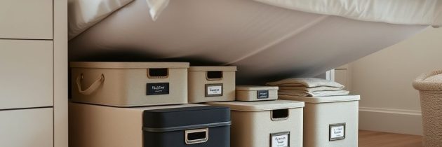 Przechowywanie pod łóżkiem: jak wybrać pojemniki i zorganizować przestrzeń, by zachować porządek i higienę sypialni