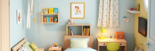 Strefy w pokoju dziecka: jak podzielić przestrzeń na sen, naukę i zabawę z myślą o bezpieczeństwie i komforcie
