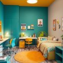 Kolory do pokoju nastolatka: jak wybrać barwy łączące styl, funkcjonalność i trwałość aranżacji