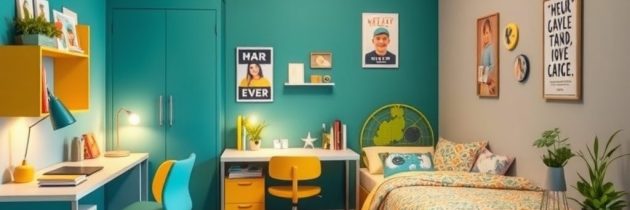Kolory do pokoju nastolatka: jak wybrać barwy łączące styl, funkcjonalność i trwałość aranżacji