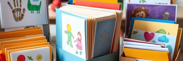 Organizacja prac plastycznych dziecka: jak skutecznie przechowywać, selekcjonować i eksponować twórczość malucha