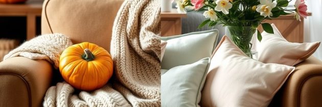 Sezonowa zmiana klimatu wnętrza mieszkania: jak dopasować kolory, tekstury i dekoracje do pór roku dla komfortu i świeżości