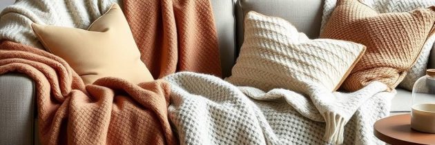 Pledy i koce do salonu: jak wybrać materiał i rozmiar dla komfortu i stylu wnętrza
