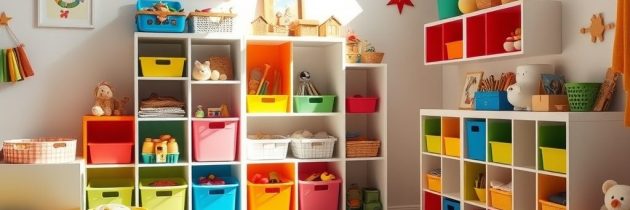 Przechowywanie zabawek w pokoju dziecka: praktyczne rozwiązania i sposoby na porządek oraz funkcjonalność przestrzeni