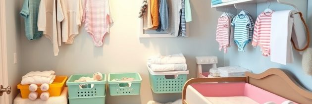 Przechowywanie ubranek niemowlaka: praktyczne sposoby na porządek i łatwy dostęp w pokoju dziecka